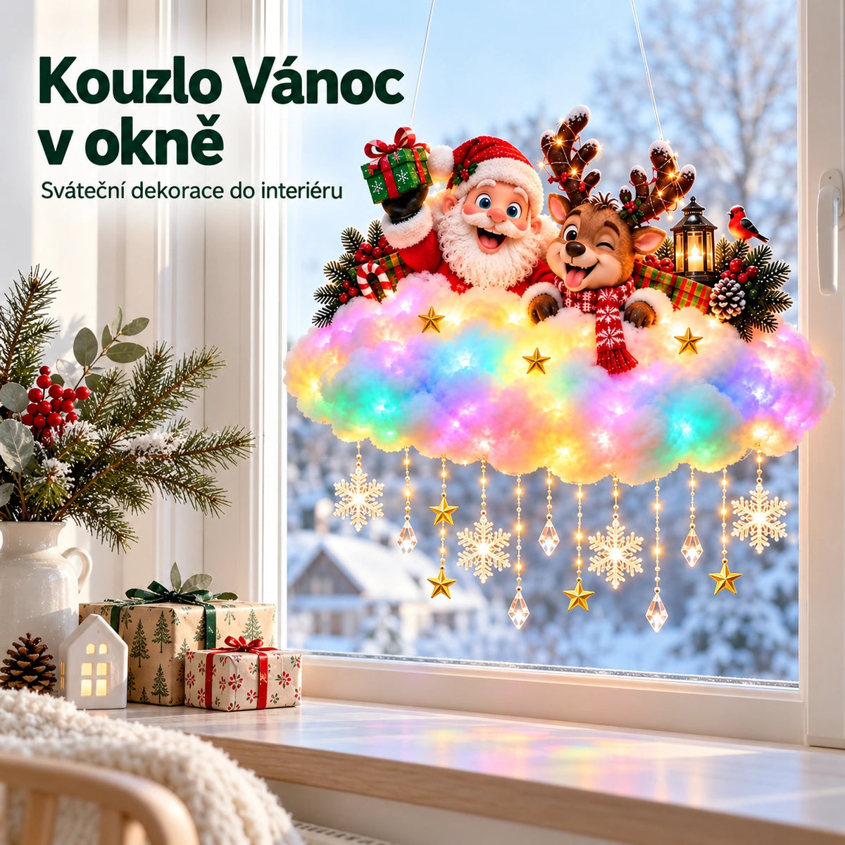 Vánoční světelná dekorace – kouzelná sváteční výzdoba pro váš domov