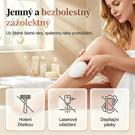 Bezbolestný krystalový odstraňovač chloupků
