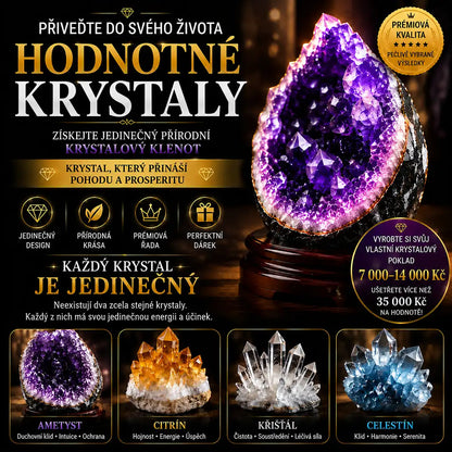 HUBUQ® Křišťálový Ateliér – Prémiový Prášek pro Pěstování Krystalů 💎