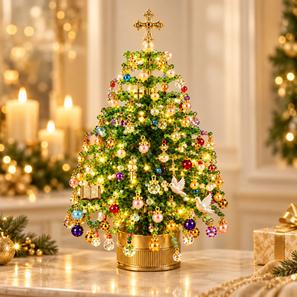 🎄 DIY sada na výrobu vánočního stromečku z korálků – 🎅 Vytvořte si vlastní třpytivou vánoční dekoraci