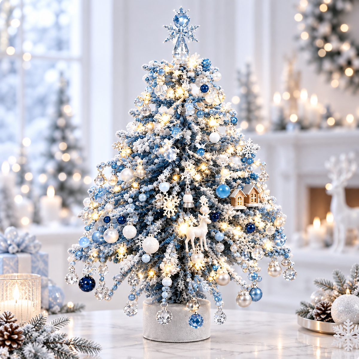 🎄 DIY sada na výrobu vánočního stromečku z korálků – 🎅 Vytvořte si vlastní třpytivou vánoční dekoraci