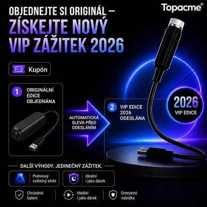 Topacme® 5D chytrý hvězdný projektor 🌌 – 30+ dynamických scén a ovládání přes aplikaci 💖