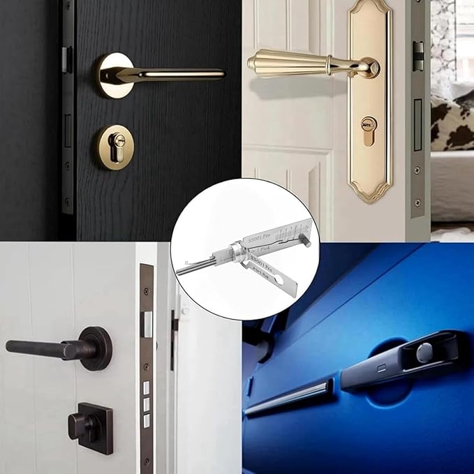 🔥 HOT SALE 49% OFF ⚒️ SS001 Pro Stainless Steel Universal Locksmith Training Tool – Compatible with All Lock Types