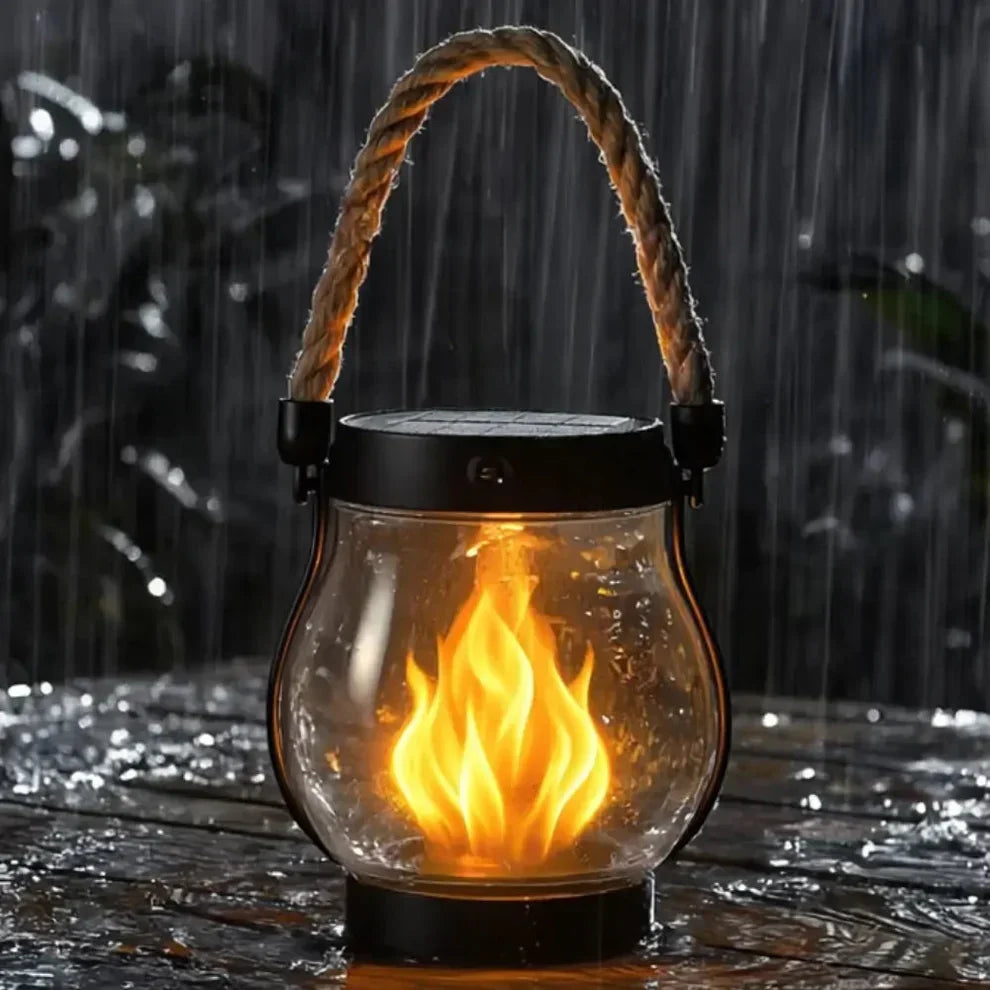 🔥 Solární lucerny s efektem plamene - bez kabelů, automatické rozsvícení za soumraku